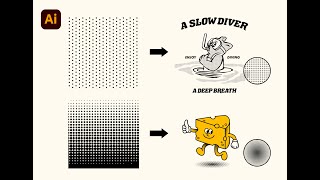 [Illustrator] How to make and apply 2 types of polka dots