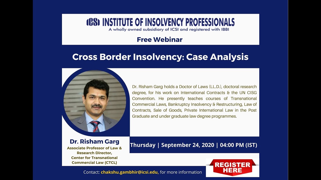 Cross Border Insolvency: Case Analysis - YouTube