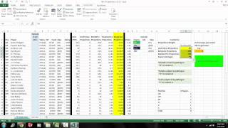 FanDuel and DraftKings NFL Lineup Optimizers using Excel Solver