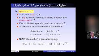 Naylor Lecture 2020: Mathematics of today's floating-point arithmetic, Nicholas J. Higham