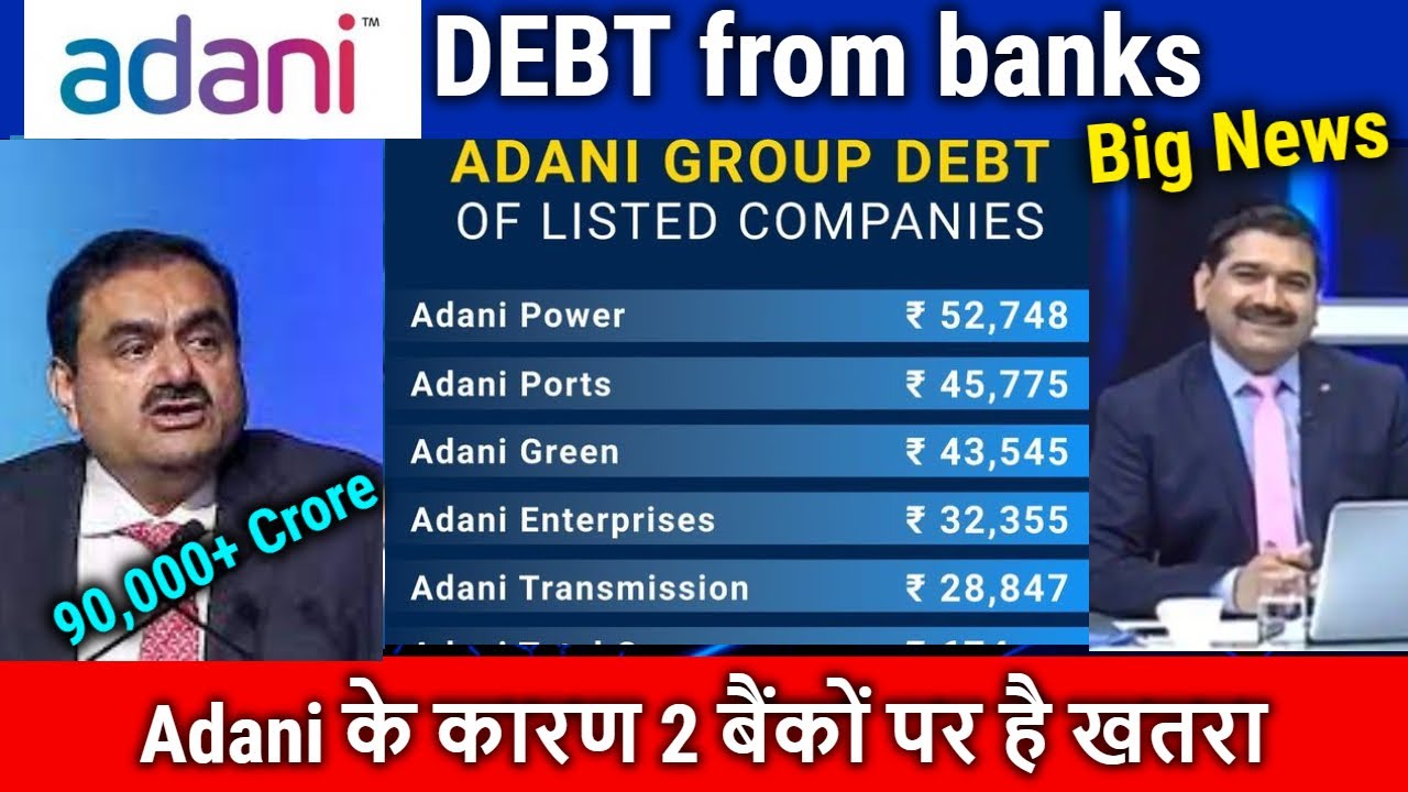 अडानी पर बैंकों का कितना कर्ज है ?ADANI DEBT From Banks,adani Debt Vs ...