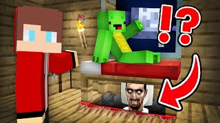 Scary SKIBIDI TOILET Under The Bed in Minecraft Challenge - Maizen Mizen Mazien JJ and Mikey