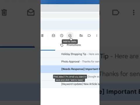 Crea una tarea directamente desde un correo electrónico en Gmail #Shorts