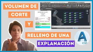 CALCULO DE VOLUMEN DE CORTE Y RELLENO EN CIVIL 3D [2023] CAP. 15👷🏻💯