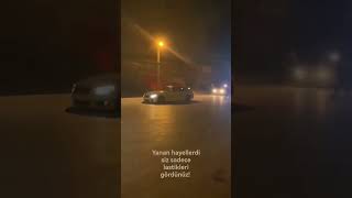 #sanayii deki çırak müşterinin arabasıyla #dirft yaparken feci şekilde patladı #BMW #F10 #420D