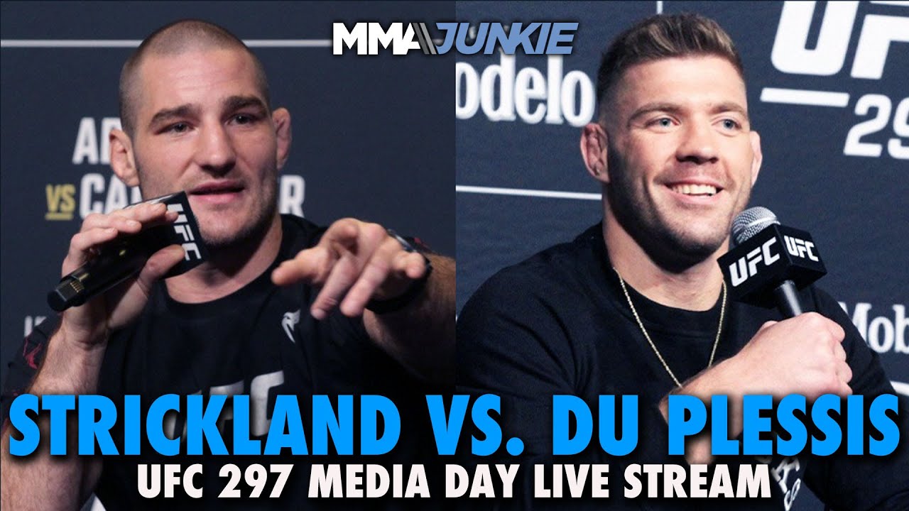 UFC 297: Strickland vs. Du Plessis Media Day Live Stream Wed. @ 11 a.m. ET