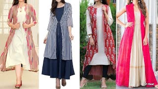 Long Kurti With Shrugs Design/ Shrug Designs/ Maxi with Shrugs / Palazzos / Skirts