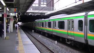 E233系国府津車高崎線　大宮駅進入