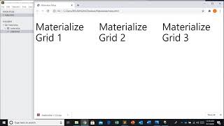 #4 Materialize CSS Grids