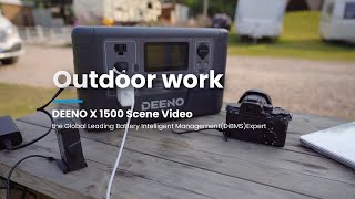 Working outdoors with DEENO X1500 - The perfect high power charger