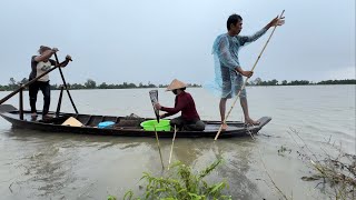 1406 / Kỷ lục đổ sà đi trong cơn mưa lớn dính cá thấy mê