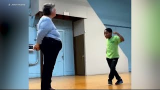 GOING VIRAL: Philadelphia teacher, student  go viral for 'veggie dance' throw do