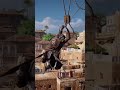 Parkour comparison between Origins, Odyssey and Valhalla. Spoiler alert, they’re all bad.