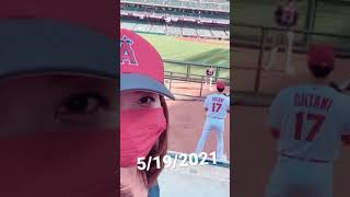 大谷翔平選手を目の前で見た@エンジェルススタジアム