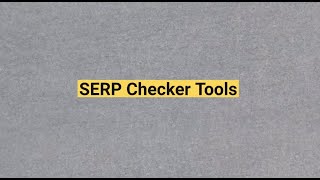 SERP Checker Tools