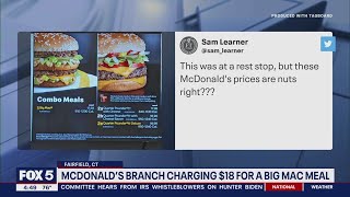 McDonald's branch charging $18 for a Big Mac meal