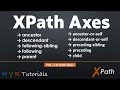 XPath Axes - ancestor, parent, following-sibling, preceding-sibling, child, descendant