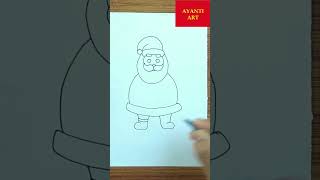 Santa Claus Drawing Very Easy ||  Merry Christmas Tree Drawing Easy || Santa Claus Drawing ||