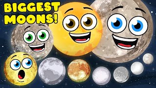 Size Comparison Of The 10 Biggest Moons In The Solar System! | KLT