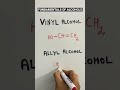 Vinyl Alcohol || Allyl Alcohol || #Alcohols#jeechemistry