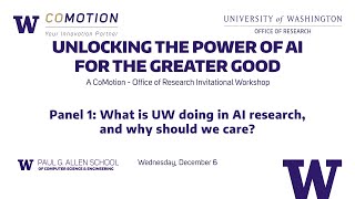 Unlocking the Power of AI for the Greater Good: Panel 1