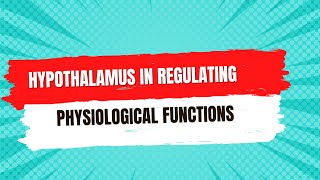 What is the role of the hypothalamus in regulating physiological functions