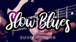 Slow Blues Solo in A minor | Suhr Modern Pro | Tabs & Backing Track