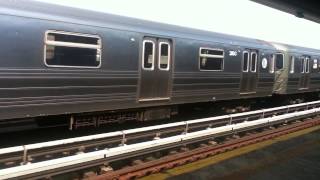 MTA NYC Subway HD: R160/R46 F Trains via Culver Express at Avenue I