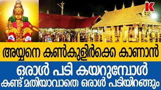 പൊന്നു പോലെ കാത്ത എന്റെ പൊന്നയ്യപ്പൻ ;കണ്ട് മതിയാവാതെ പതിനെട്ടാം പടിയിറങ്ങി