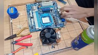 DIY cleaning PC motherboard ( PC 清洁主板 )