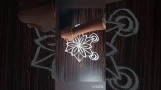 3 dots easy rangoli#mylu rangoli#rangoli yt rangoli shorts