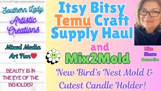 New Molds & Stamps From Temu 🛒 Mix2Mold Ceramic Resin Pour 🎨 Watercolor Bunny Painting  😍