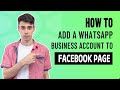 How to add a whatsapp business account to a facebook page on Laptop/pc 2024