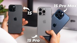 iPhone 15, 15 Pro et 15 Pro Max :  Lequel choisir ?