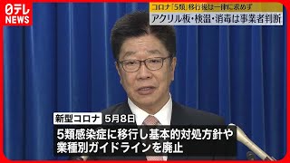 【新型コロナ】「5類」移行後は検温・消毒など事業者判断に　一律に求めず