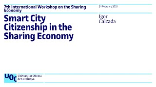 Smart City Citizenship in the Sharing Economy