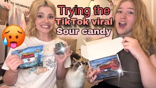 TRYING THE VIRAL SOUR CANDY FROM TIKTOK! #sourcandy #challenge #trending #finalboss