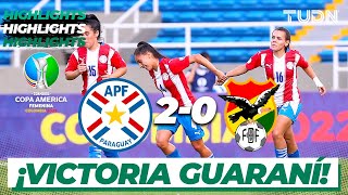 HIGHLIGHTS | Paraguay 2-0 Bolivia | Copa América Femenil 2022 | TUDN