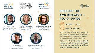 AMR Research Policy Divide webinar