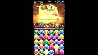 【パズドラ】降臨チャレンジ！【ノーコン】サンダルフォン　降臨！【同キャラ禁止】　うしおととらパ