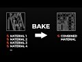 How to Bake Multiple Materials into ONE in Blender