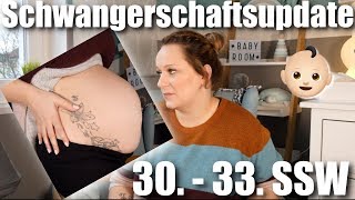 XXL Schwangerschaftsupdate 30. - 33. SSW. 🤰🏻 | \u0026 plötzlich war die Hose nass ..! 😱 | Präeklampsie ?!