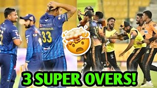 HISTORY! 3 SUPER OVERS in a T20 Match...🤯🔥| KSCA Maharaja Trophy Cricket News Facts