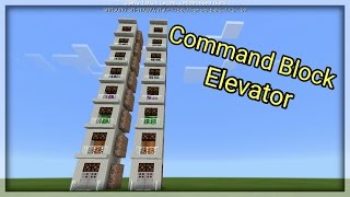 Command Block Elevator - Minecraft PE (Pocket Edition)