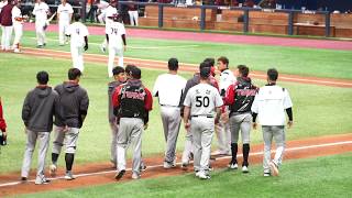 (4k30fps) lg twins 시범경기 스트레칭 및 선수단인사