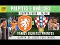 PALPITES E APOSTAS DE FUTEBOL PARA HOJE 14 06 2023 + BILHETE PRONTO (QUARTA-FEIRA)