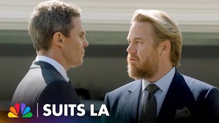 Ted Confronts Stuart About Backing Out of Their Merger | Suits LA | NBC