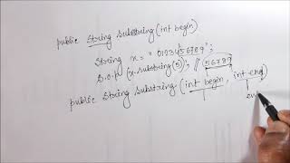 Java String Method Part-2 substring()