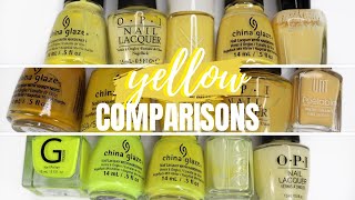 Yellow Polish Comparisons | Elizabeth Anne