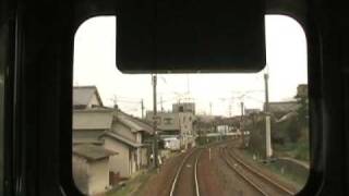 【前面展望】ＪＲ山陽線下り電車　安芸中野から海田市まで　Cab view